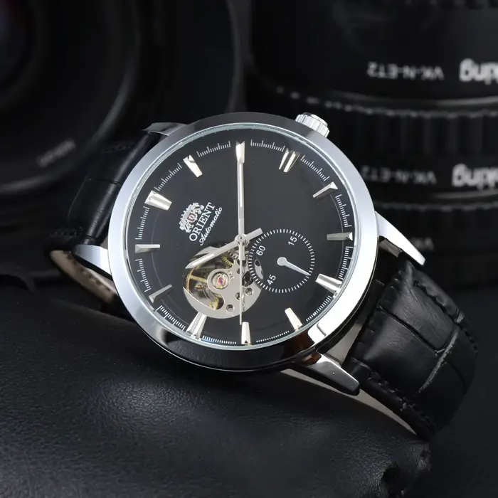 Montres Orient DFDG Sport Automatiques Mécaniques Fonctionnalités Complètes Heure Mondiale Étanches Squelettisées