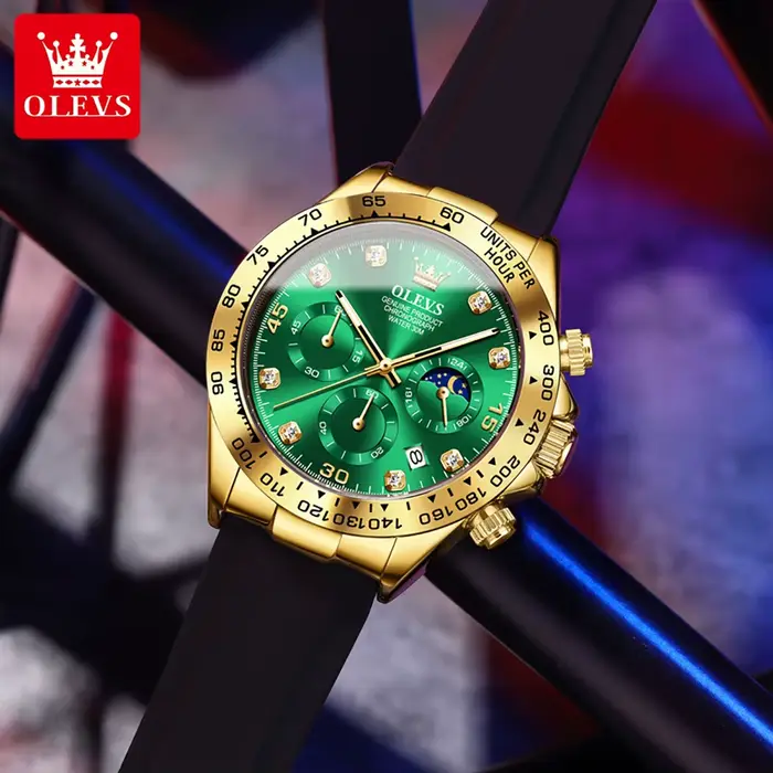 Montre-bracelet à quartz étanche pour homme