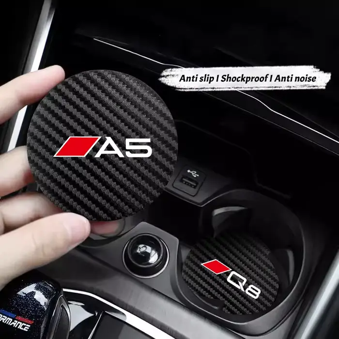 Tapis de dessous de verre en cuir pour voiture