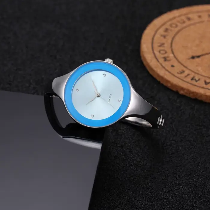 Montre-Bracelet en cristal de luxe femmes montres Simple mode