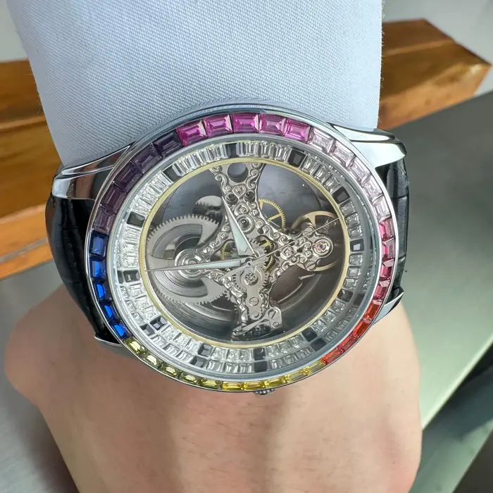 Montre automatique squelette de luxe AOKULASIC pour homme
