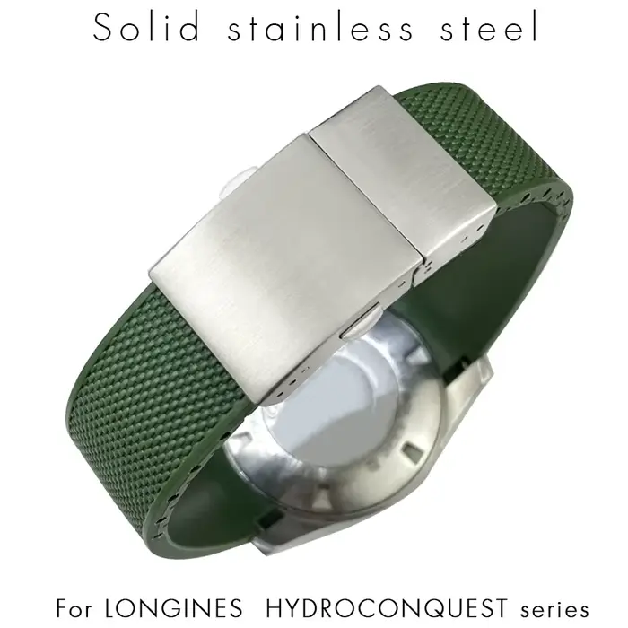 Bracelet de montre étanche en caoutchouc et silicone