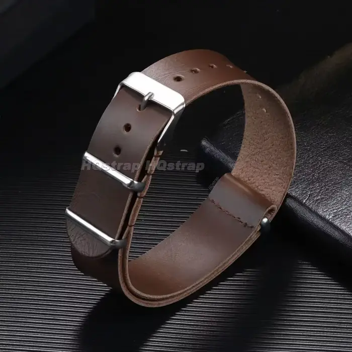 Bracelet en cuir souple 18mm 20mm 22mm 24mm
