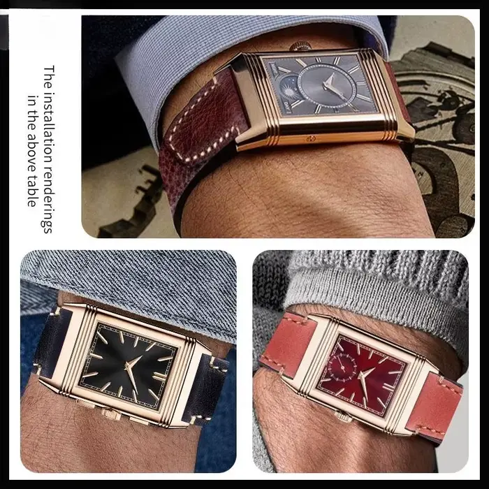 Bracelet de montre en cuir pour hommes