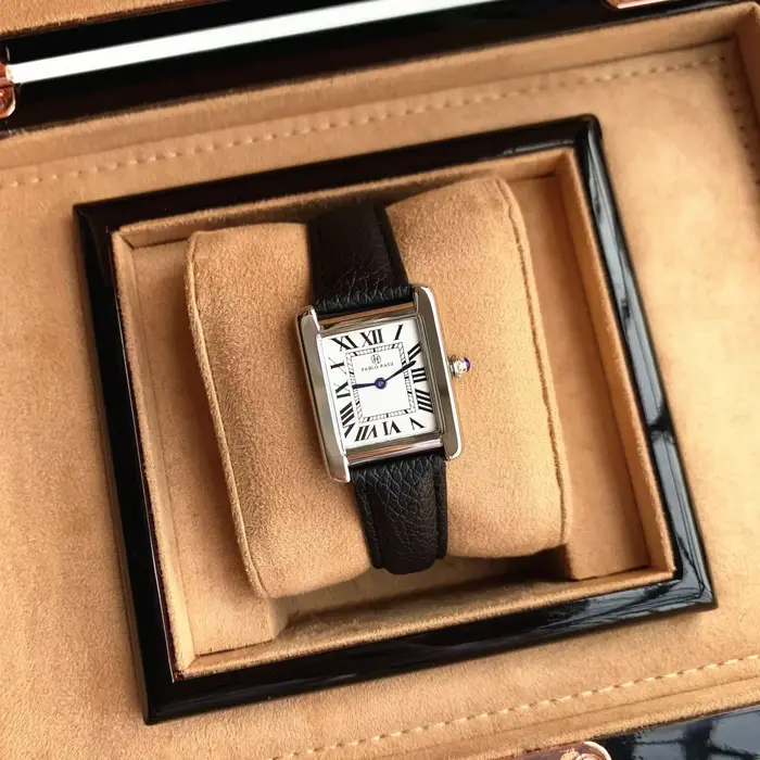 Pablo Raez hommes femmes Couple montre à Quartz Rectangle carré chiffres romains Orologio dames de luxe nouvelle montre-bracelet classique homme horloge