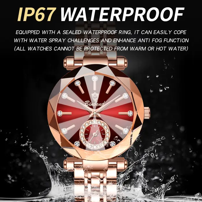 Montres-bracelets en quartz BINBOND Luxury Heart Of The Ocean pour femme