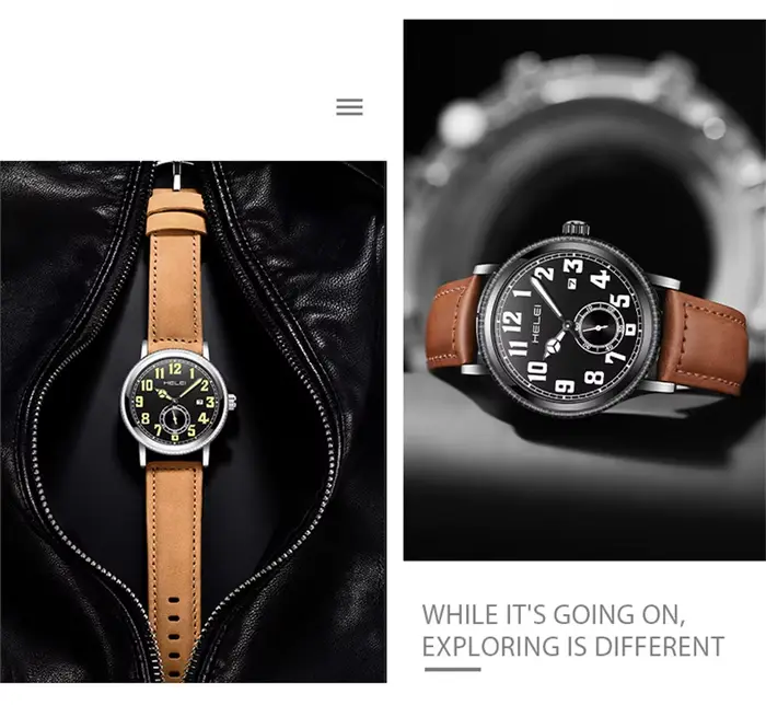 Montre de sport à quartz étanche pour homme