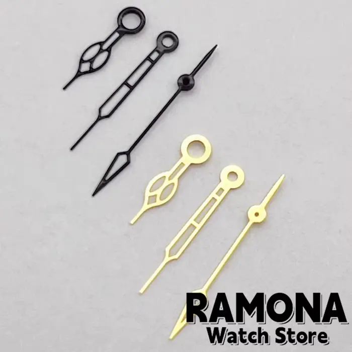 Aiguilles de montre Ramona en vert Shoous pour montres à mouvement automatique pour femmes et hommes, aiguilles interchangeables lumineuses pour horloges automatiques et montres mécaniques