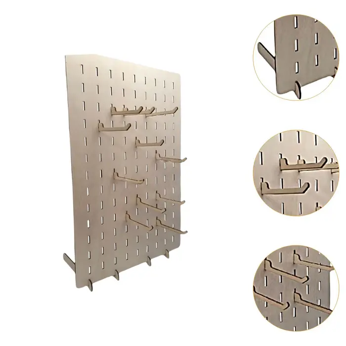 Présentoir de bijoux en bois multifonctionnel pour rangement et exposition de bagues, boucles doreilles, colliers, bracelets et accessoires de cheveux bureau salon boutique