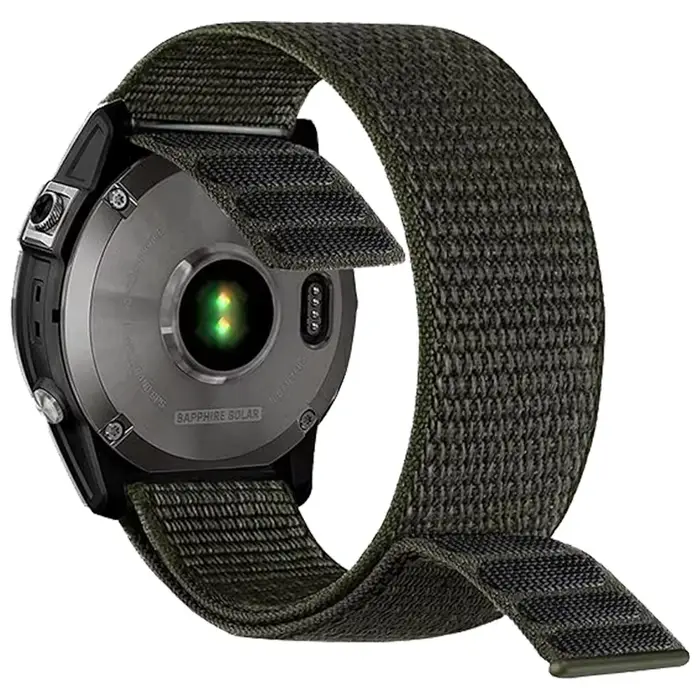 Bracelet de montre à ajustement rapide en Nylon à boucle à crochet pour Garmin Fenix 8 7X/Epix Pro/Instinct 3