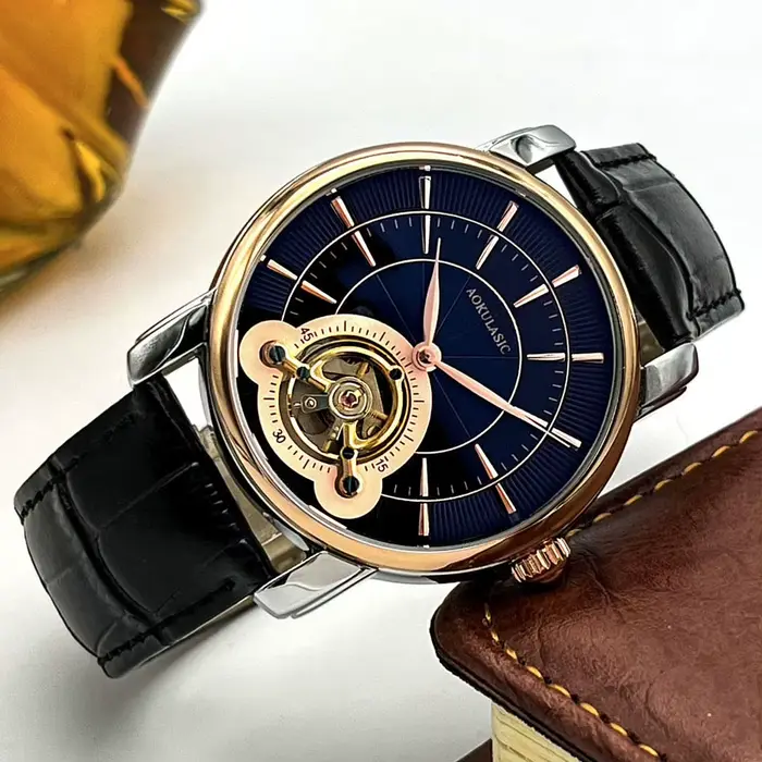 Montre mécanique automatique étanche pour homme