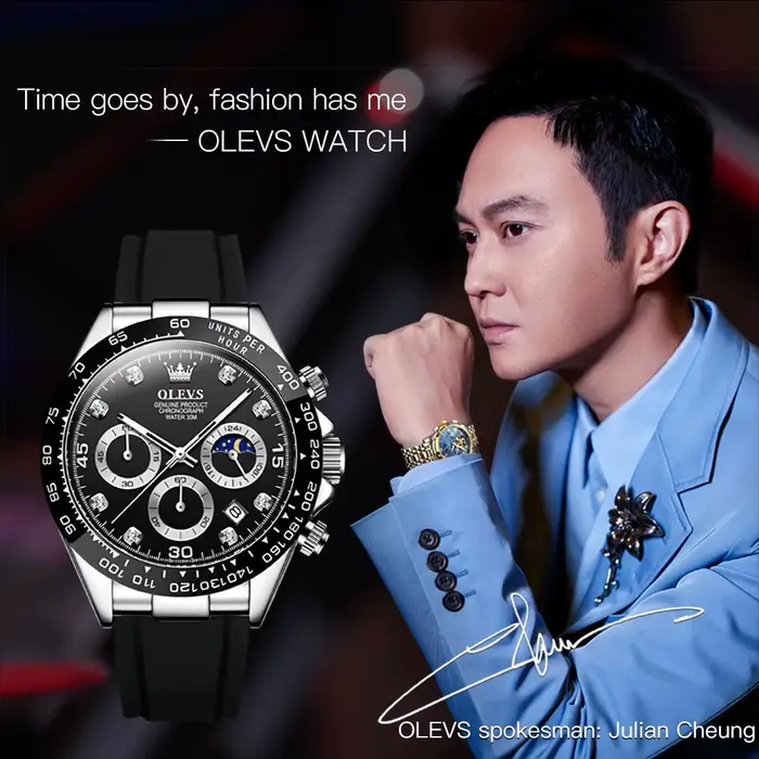 Montre à Quartz de Luxe pour Homme