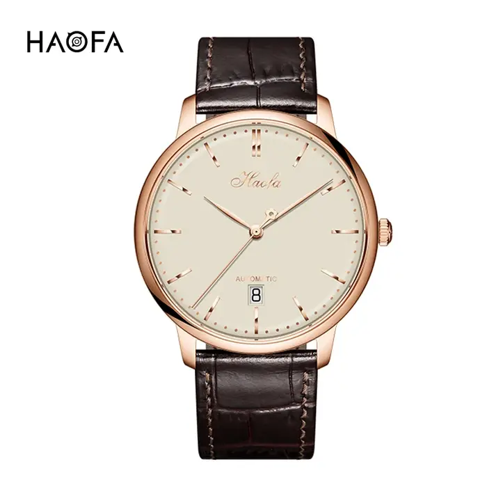 Haofa-Montre d'affaires mécanique automatique pour homme