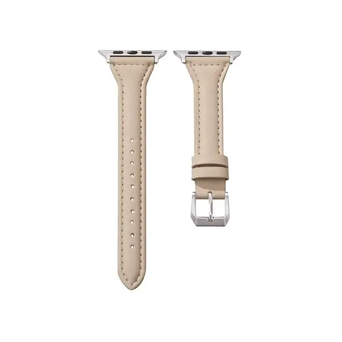 Bracelet en cuir fin pour Apple Watch 42mm 44mm 40mm 38mm, élégant et facile à utiliser, parfait pour femmes et occasions spéciales