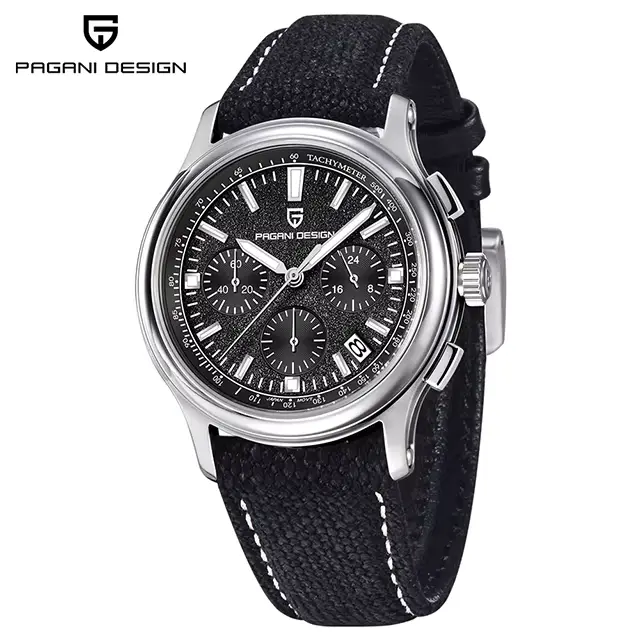 PAGANI DESIGN nouveaux hommes montre haut de gamme montres à Quartz pour hommes verre saphir chronog