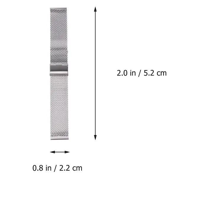 Bracelet de montre en maille de requin 20 mm, acier inoxydable de qualité supérieure, fabrication ex