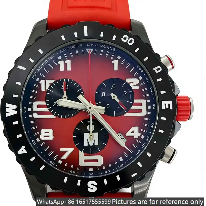 Montre de luxe surdimensionnée homme 45mm acier massif 904L quartz verre saphir résistant à l'eau élégante pour homme occasions spéciales