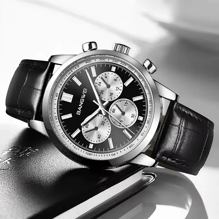 Montre LIGE élégante pour femmes, quartz, chronographe, étanche, lumineuse, idéale pour affaires et sport, avec affichage double numérique et roman