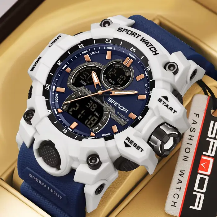 Montre-bracelet analogique à quartz pour homme, horloge de style G, montre militaire étanche, marque de mode, tendance sport