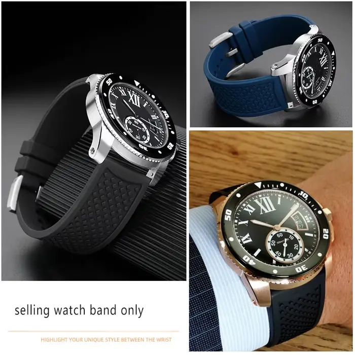 Bracelet de montre en Silicone