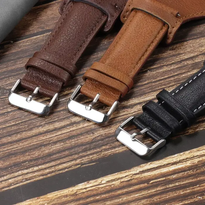 18mm 20mm 22mm Bracelet de montre en cuir véritable pour Seiko pour Omega pour citoyen