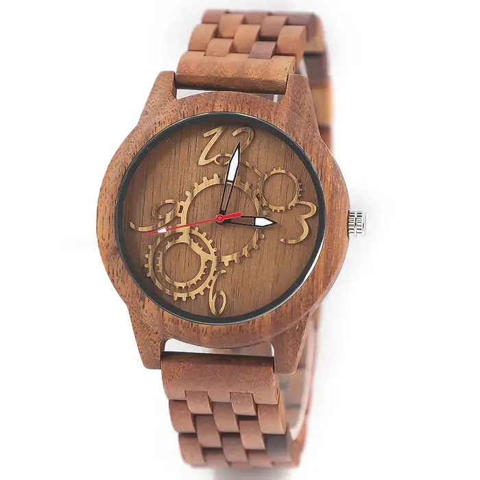Grande réduction ! Montre en bois de luxe - Accessoires de mode classiques et élégants