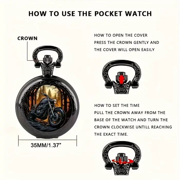 Montre de poche antique vintage avec fonction heure mondiale pour homme femme enfant cadeau spécial ocassions