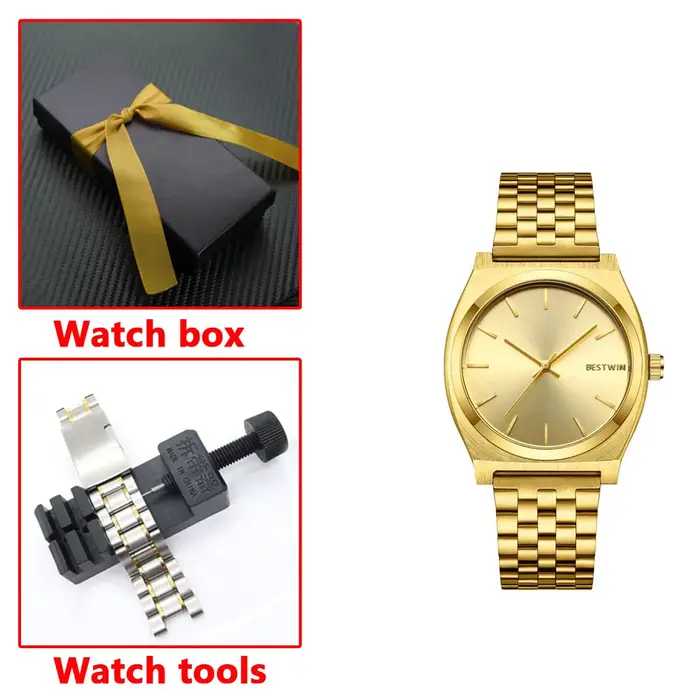 Montre de Luxe à Grand Cadran Vert Élégante Bracelet en Acier Quartz Étanche Occasions Spéciales Cadeau