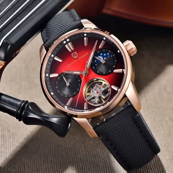Pagani Design 2025 nouveau 41MM luxe automatique mécanique montre pour hommes en acier inoxydable 10bar étanche pilote