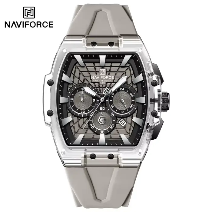 NAVIFORCE – montre multifonctionnelle pour hommes, chronographe, aiguilles lumineuses, étanche à 30m
