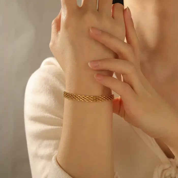 Cazador – Bracelet tendance en maille pour femmes