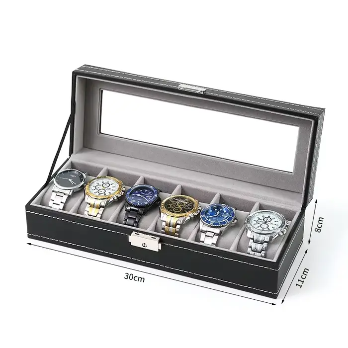 Boîte à Montres Antique en Cuir PU pour Hommes et Femmes, Boîtes de Rangement Multicolores, Idéales pour Collectionner et Décorer Occasions Spéciales