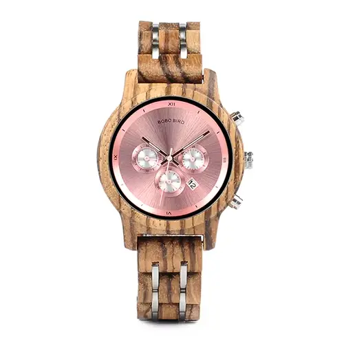 BOBO oiseau femmes montres de luxe chronographe Date montre à Quartz de luxe polyvalent dames en boi