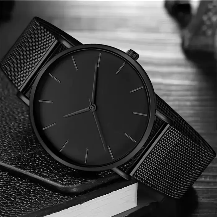 Montre TVK en acier inoxydable quartz homme style moderne élégante pour homme occassions formelles décontractées
