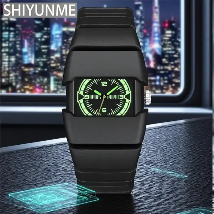 SHIYUNME marque de mode montre Cool pour hommes Style créatif Alien conception étanche montre à Quartz hommes femmes nouveau Style montre de sport