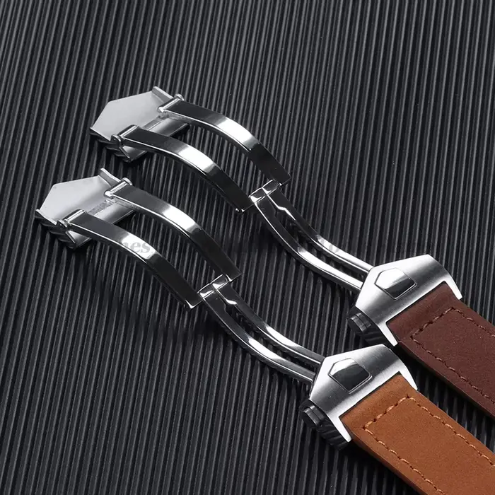 Bracelet de montre en cuir véritable pour hommes et femmes largeur 20mm 22mm 24mm compatibles avec montres intelligentes occasions spéciales