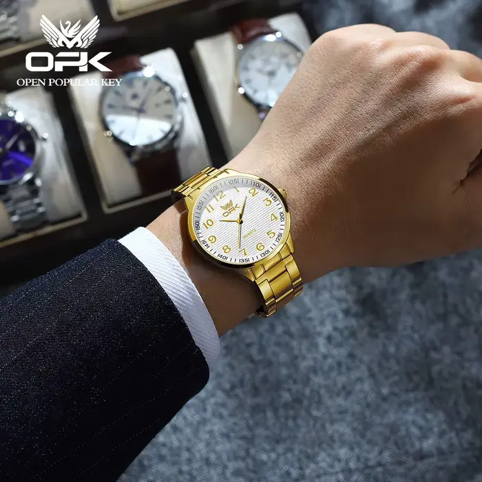 Montres à quartz de luxe OPK 6008 pour hommes