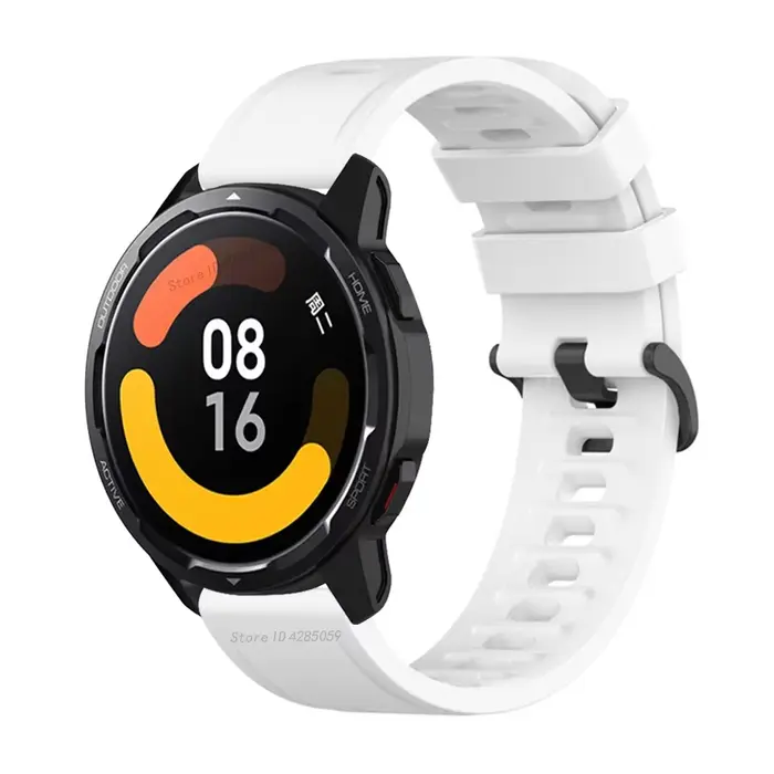Bracelet de sport en silicone pour montre connectée Xiaomi Watch S1 Active élégant et résistant pour homme et femme occasions sportives et quotidiennes