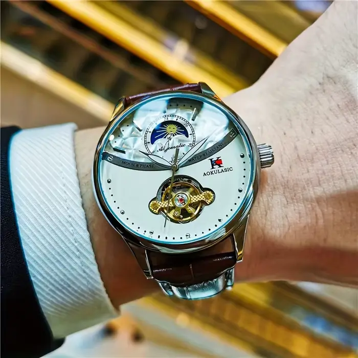 Montre mécanique automatique classique et élégante pour homme