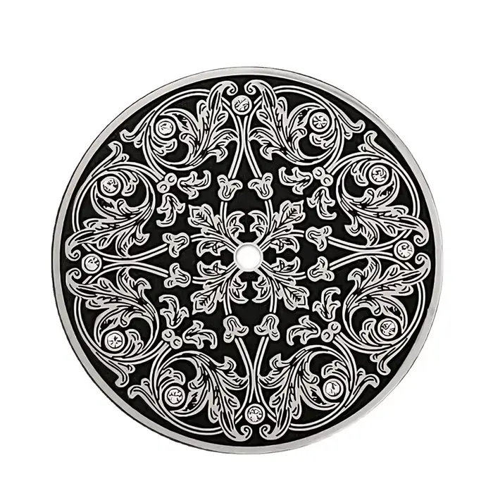 Cadran de montre Vintage 39mm pour remplacement de mouvement ETA 6497, cadran à fleurs gravé, cadran