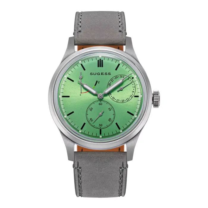 Sugess hommes montre automatique affaires montres ST1787 genève rayures mouvement Ultra mince horlog