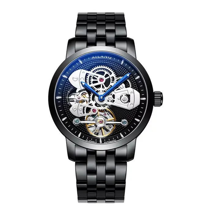 Montre mécanique pour homme, style gentleman d'affaires, montre de luxe entièrement automatique, lum