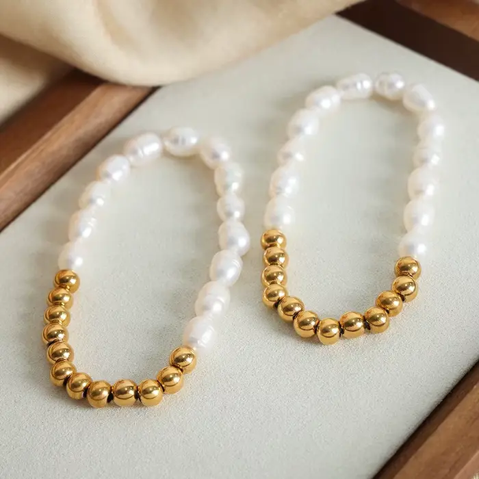 Bracelets en perles d'eau douce pour femmes