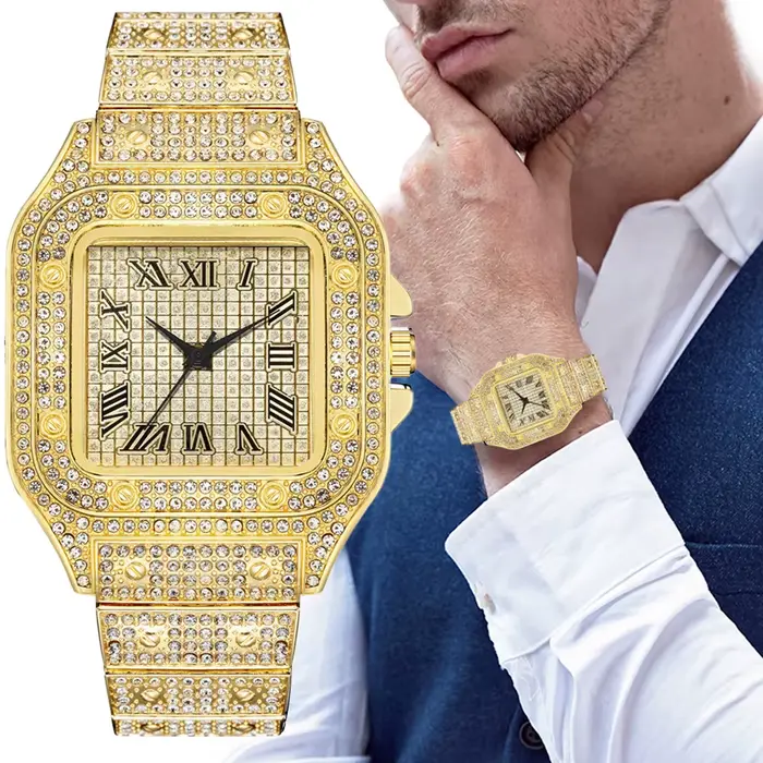 Montres de luxe carrées pour hommes