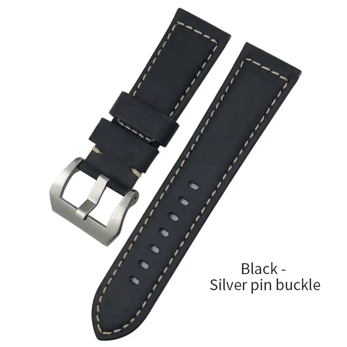 Bracelet de montre en cuir de vache noir marron, bracelet de montre pour PAM 441/1314, Panerai Shoor