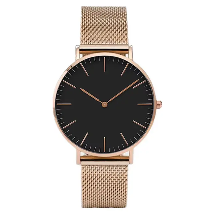 Montre de luxe en or Rose pour femmes, Bracelet de marque supérieure pour dames, horloge à Quartz dé
