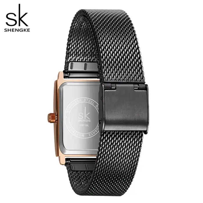 Shengke femmes montres mode genève concepteur dames montre de luxe marque Rectangle Quartz or montre-bracelet cadeaux