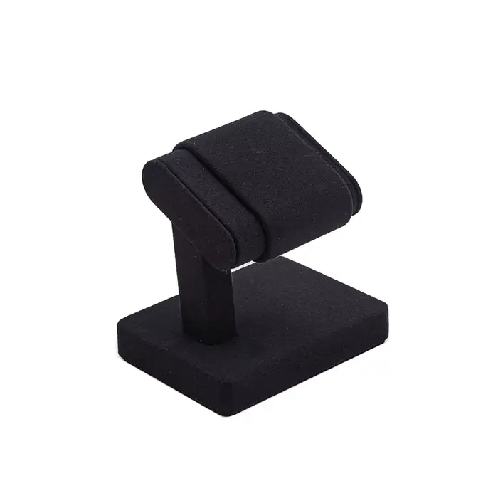 Support de Présentation pour Montres en Velours Noir, Présentoir Simple et Double Anti-Rayures pour 