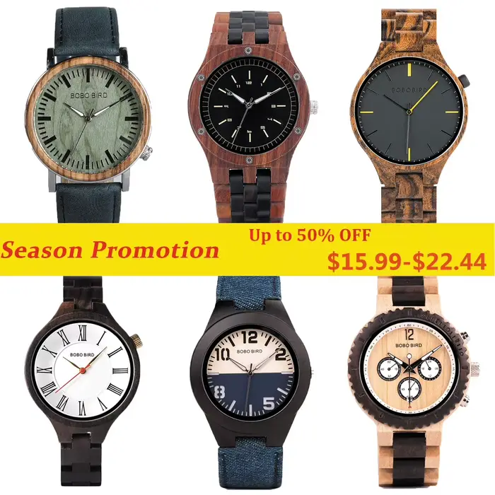 Montres en bois de luxe pour hommes