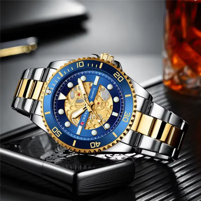 Montre CURREN 8412 minimaliste avec grand cadran
